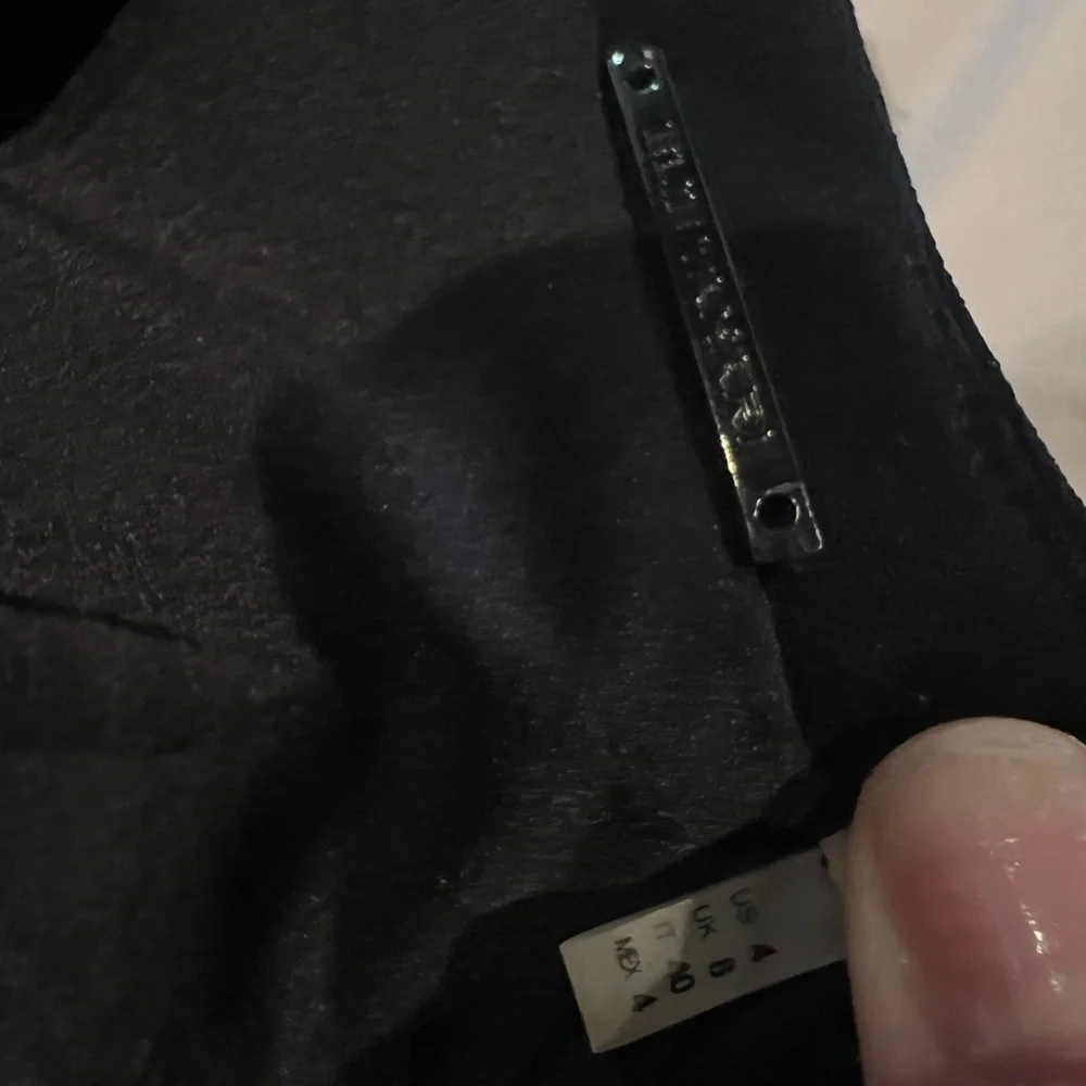 Elie Tahari Black Dress w/ lace slit - Picture 8 of 8